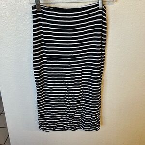 {Gibson} Striped midi skirt